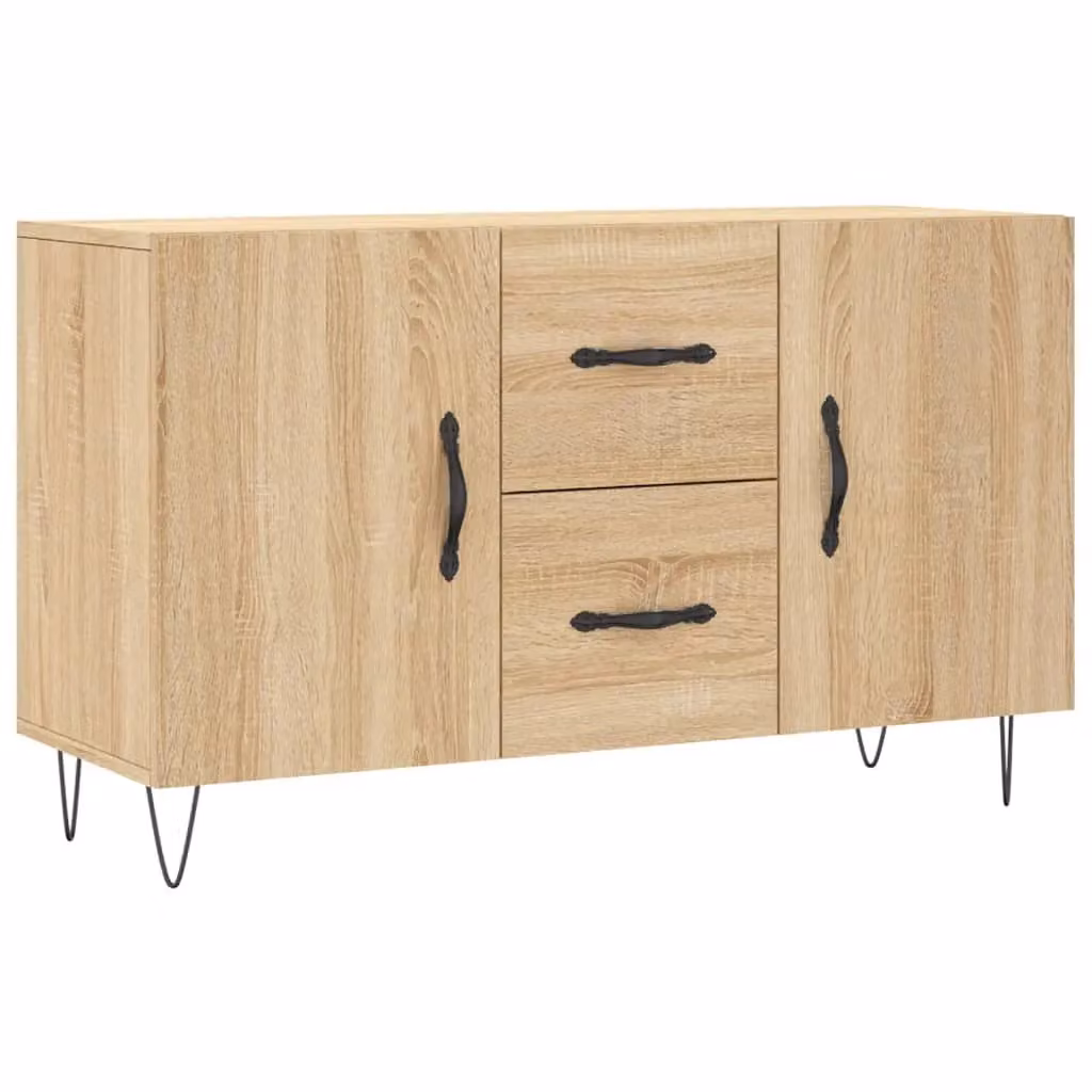 Berkfield Home Modern Sideboard in Brown Sonoma Oak, W/D/H: 100 x 36 x 60 cm – 2