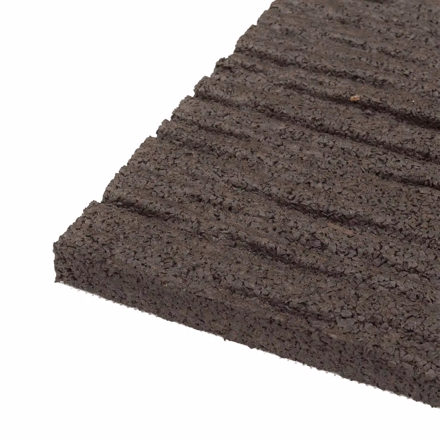 Nicoman Brown Rubber Stepping Stone with Railroad Tie Design – 4