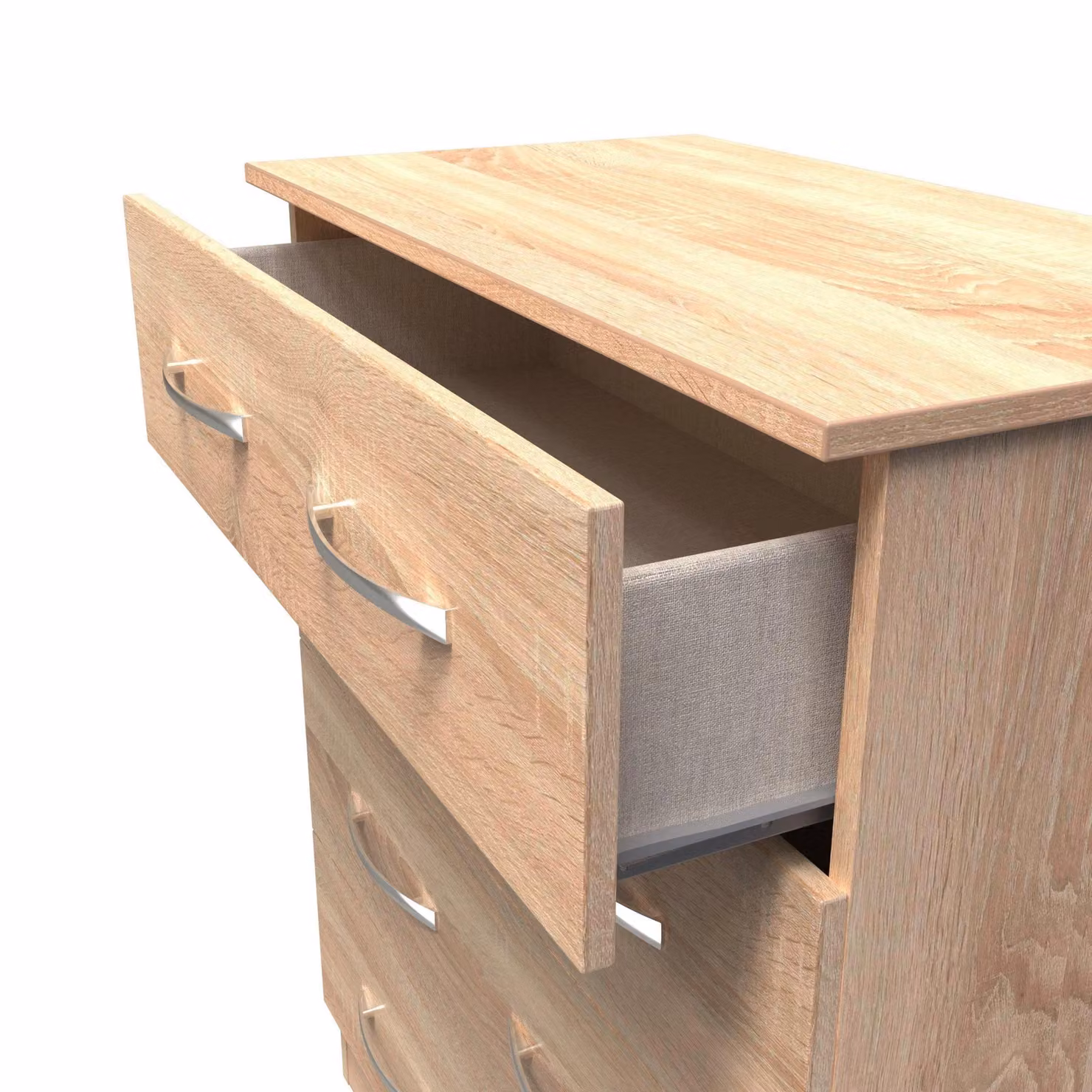 2 U Hampshire 4 Drawer Chest in Light Oak – 2