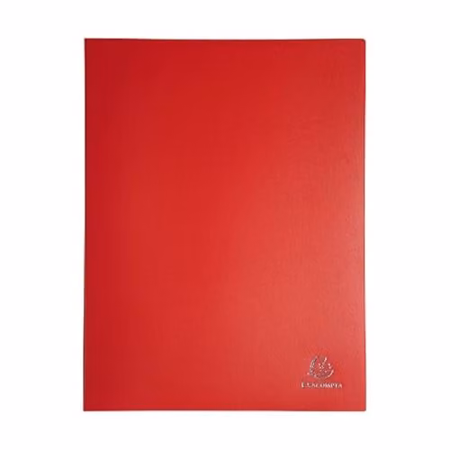 Exacompta Opak A4 Display Book with 60 Pockets in Red