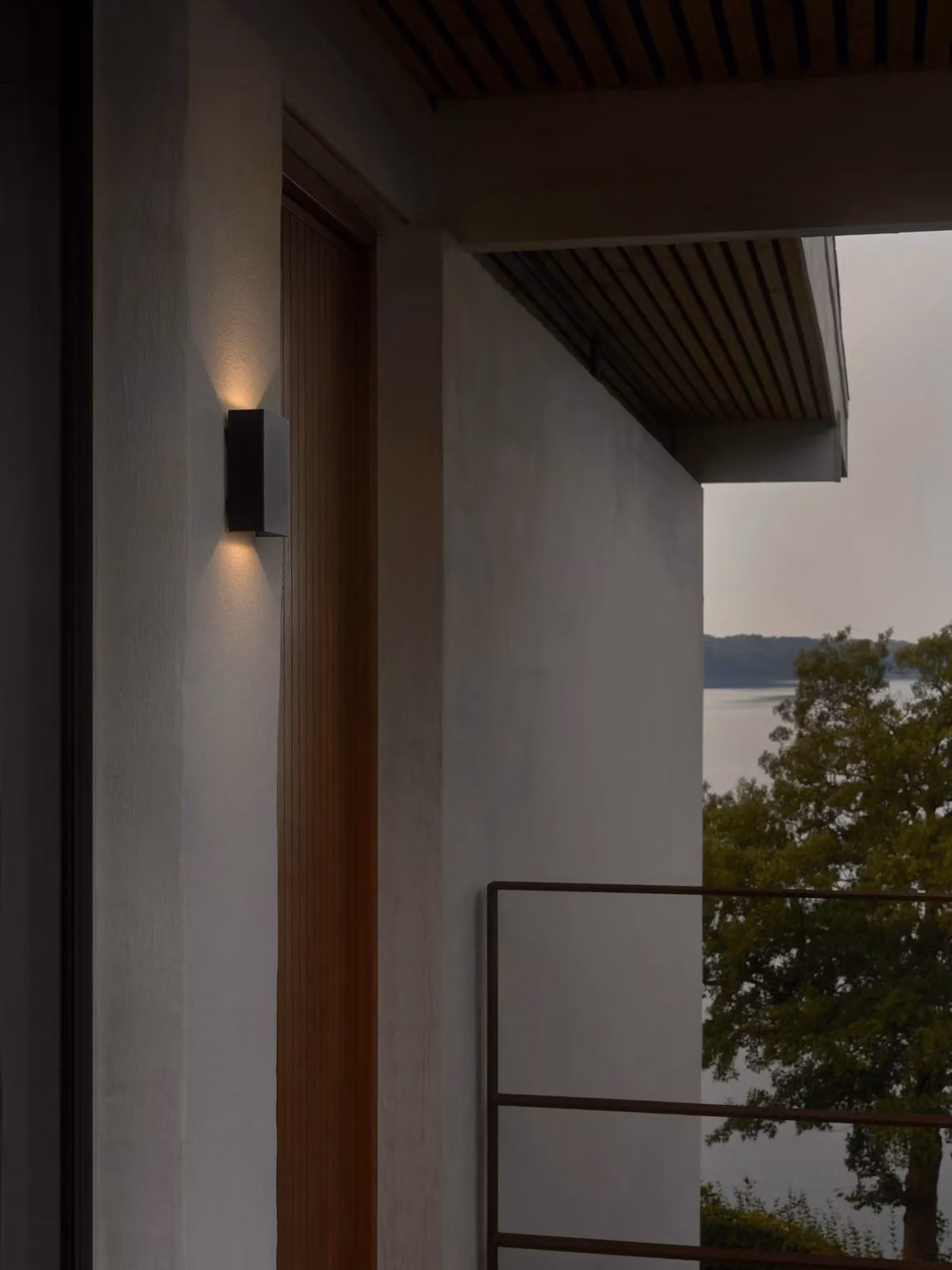 Nordlux Fold LED Outdoor Wall Light, Black Metal, IP54, Warm White 3000K – 3