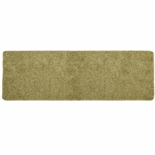 My Mat Green Shaggy Pile Runner, Non-Slip and Washable, W/D/H: 67 x 200 cm – 1