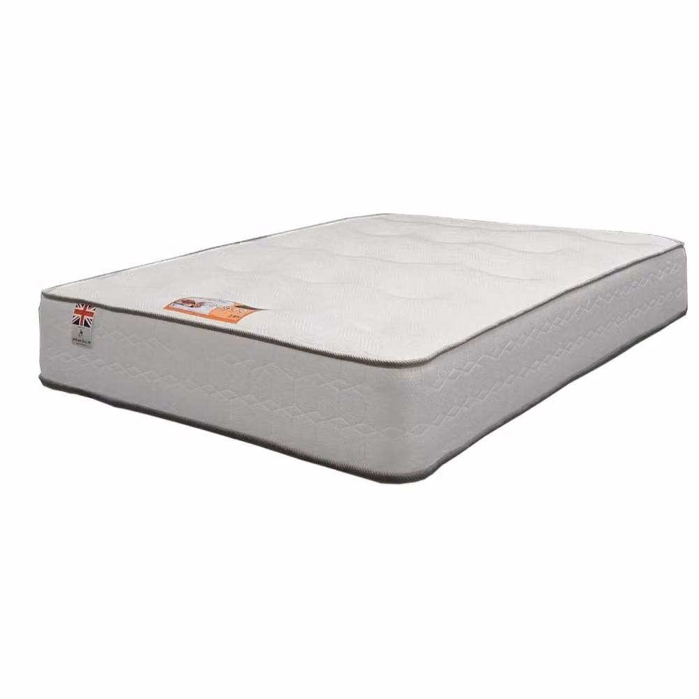 Knight Sleep Ellis Plush King Size Bed Set with Hybrid Mattress and 2 Drawers in Chocolate Brown – 2