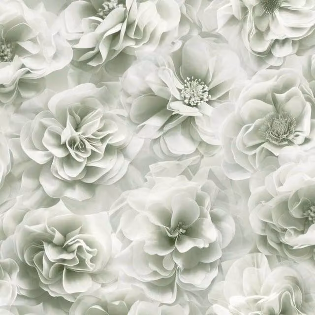 Debona Bloom Green Floral Botanical Paper Wallpaper Roll