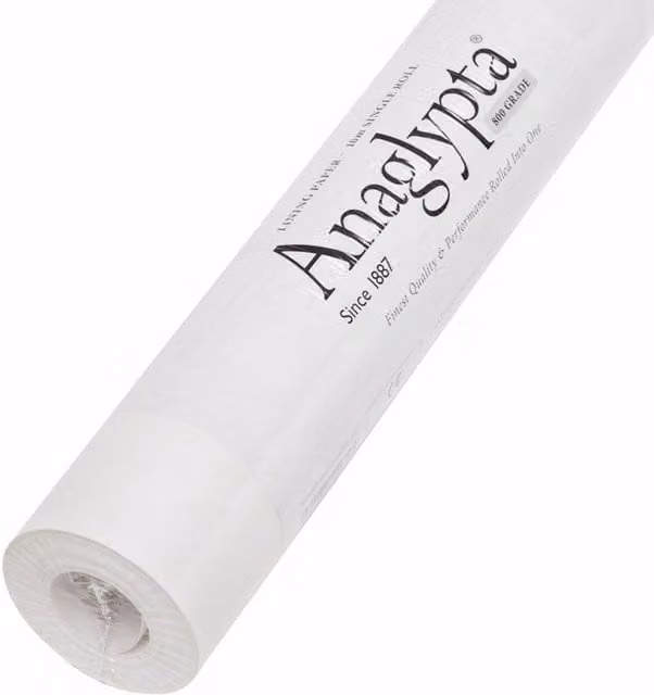 Anaglypta Plain White Wall Lining Paper Roll