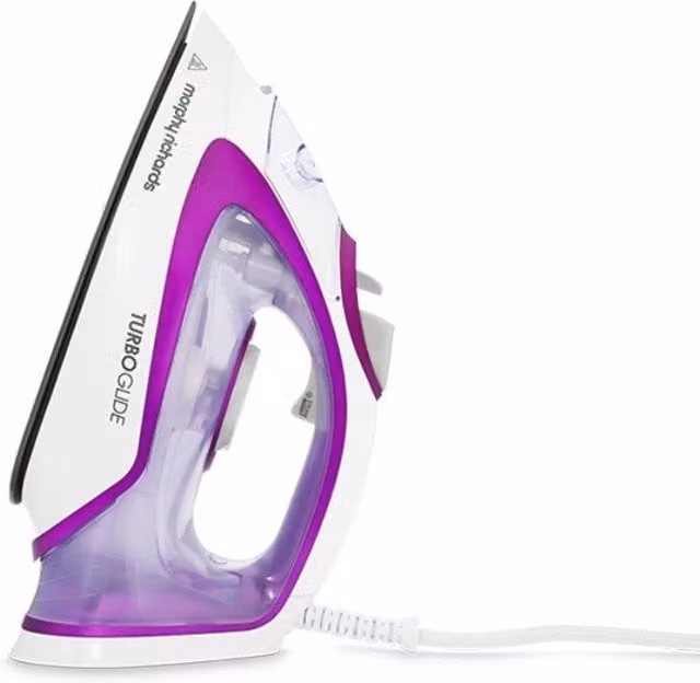 Morphy Richards Turbo Glide Steam Iron in Purple with Ceramic Soleplate and Auto Shut-off – 1