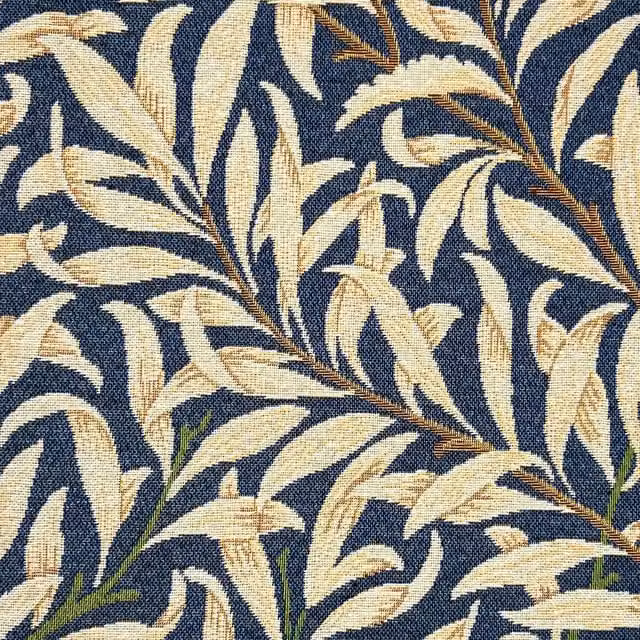 William Morris Willow Boughs Floral Tapestry Fabric in Blue