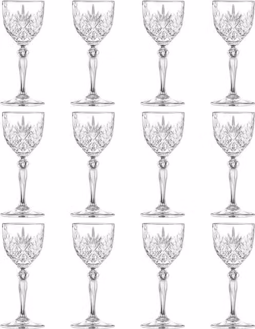RCR Melodia Nick n Nora Cocktail Glasses, Transparent, 140 ml