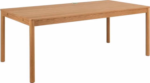 Furniture To Go Atlantic Extendable Rectangular Dining Table in Brown Lacquered Oak