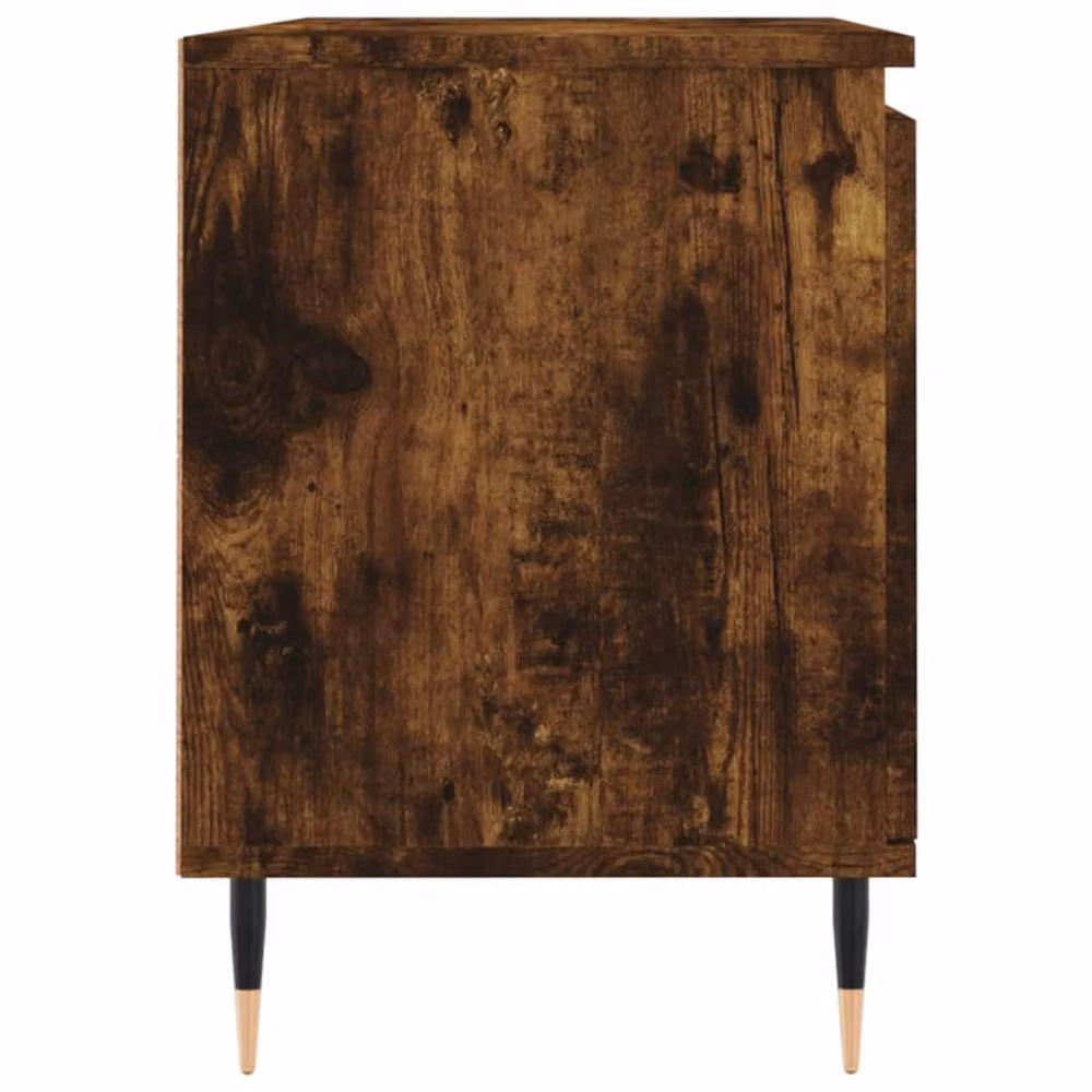 Berkfield Home Smoked Oak TV Cabinet in Brown, W/D/H: 104 x 35 x 50 cm – 4