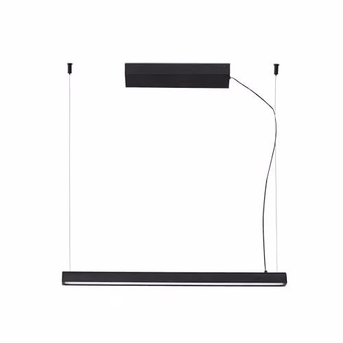 Netlighting Vico Black LED Pendant Lamp with Surface Canopy, 60 cm