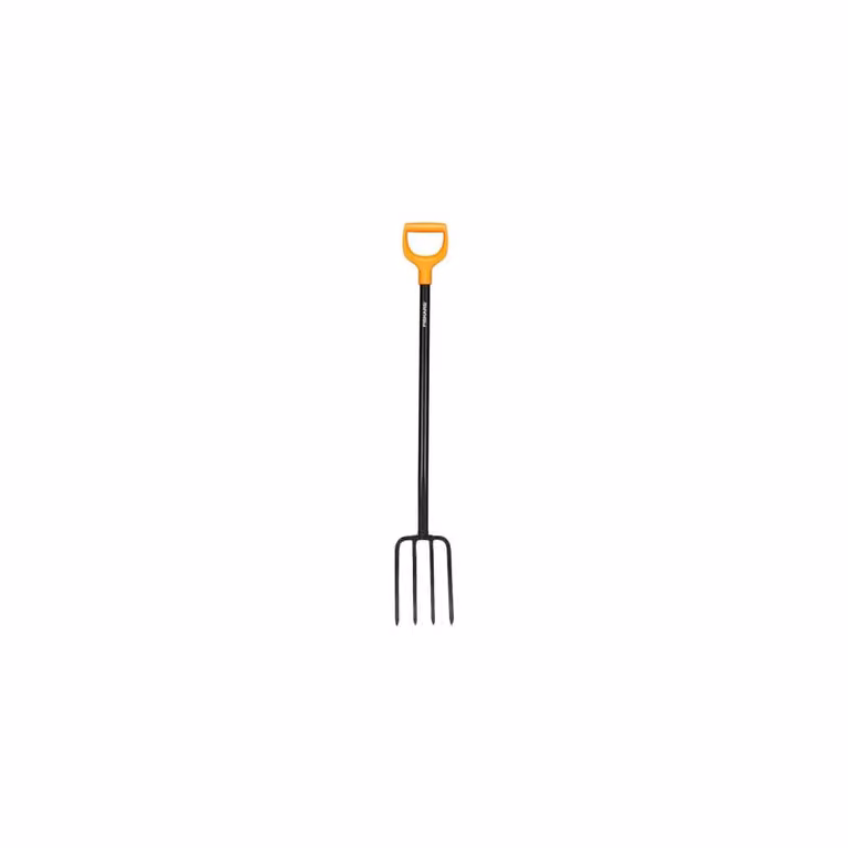 Fiskars Solid Garden Fork in Orange with Steel Construction