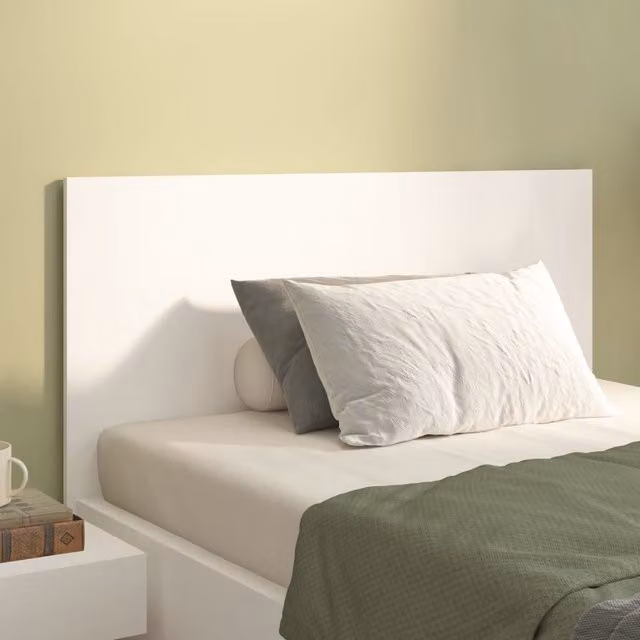 Berkfield Home White Classic Bed Headboard, W/D/H: 120 x 1.5 x 80 cm