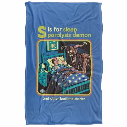 Steven Rhodes Sleep Paralysis Demon Super Soft Fleece Throw Blanket, Multicolour, W/D/H: 91 x 147 cm – 5