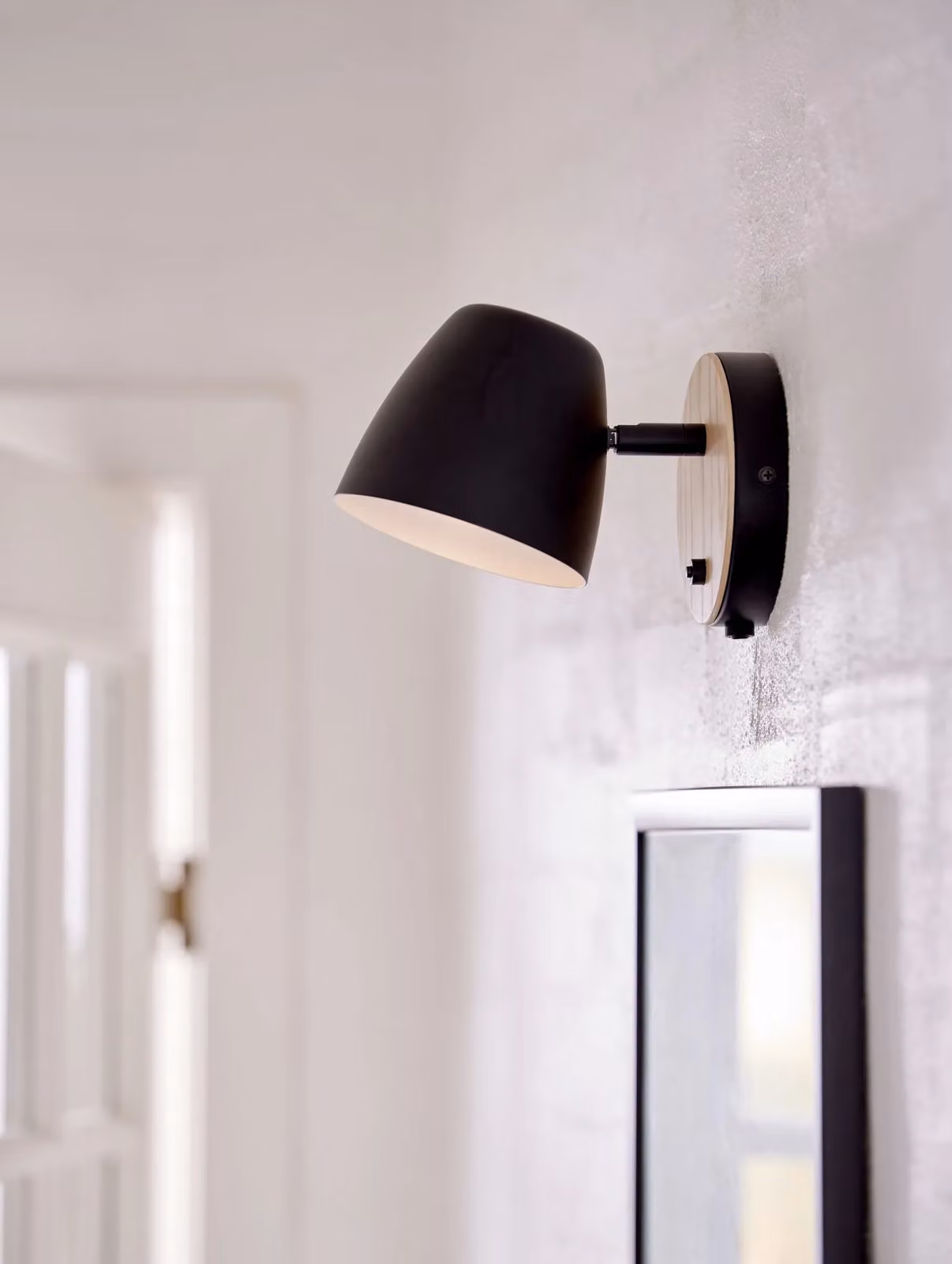 Nordlux Theo Adjustable Wall Light in Black Metal and Wood with GU10 Mains Connection – 2