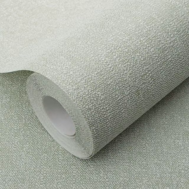 Erismann Green Abstract Non-Woven Minimalist Wallpaper Roll