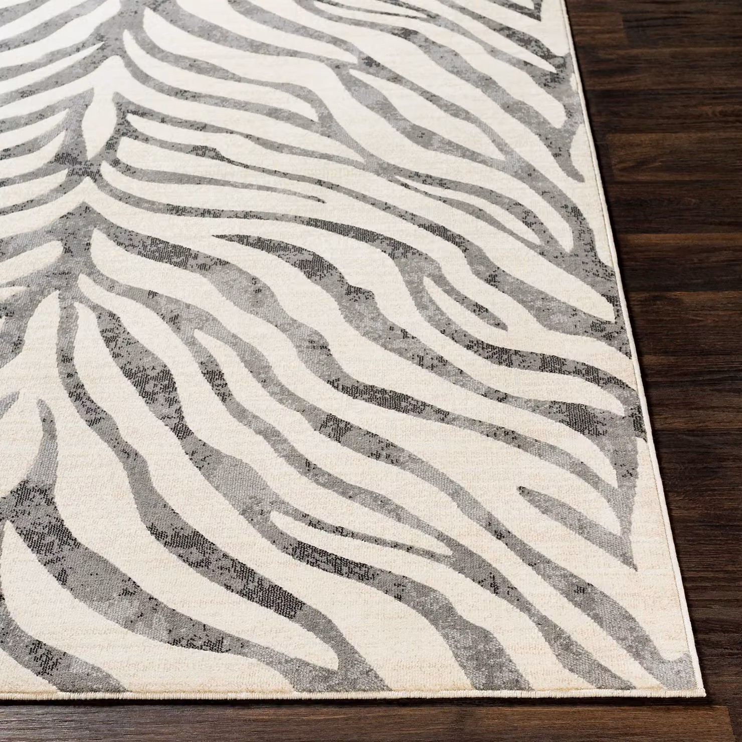 Livabliss Boho Zebra Animal Print Rug in Grey, Beige and Yellow, W: 200 cm, D: 275 cm – 4
