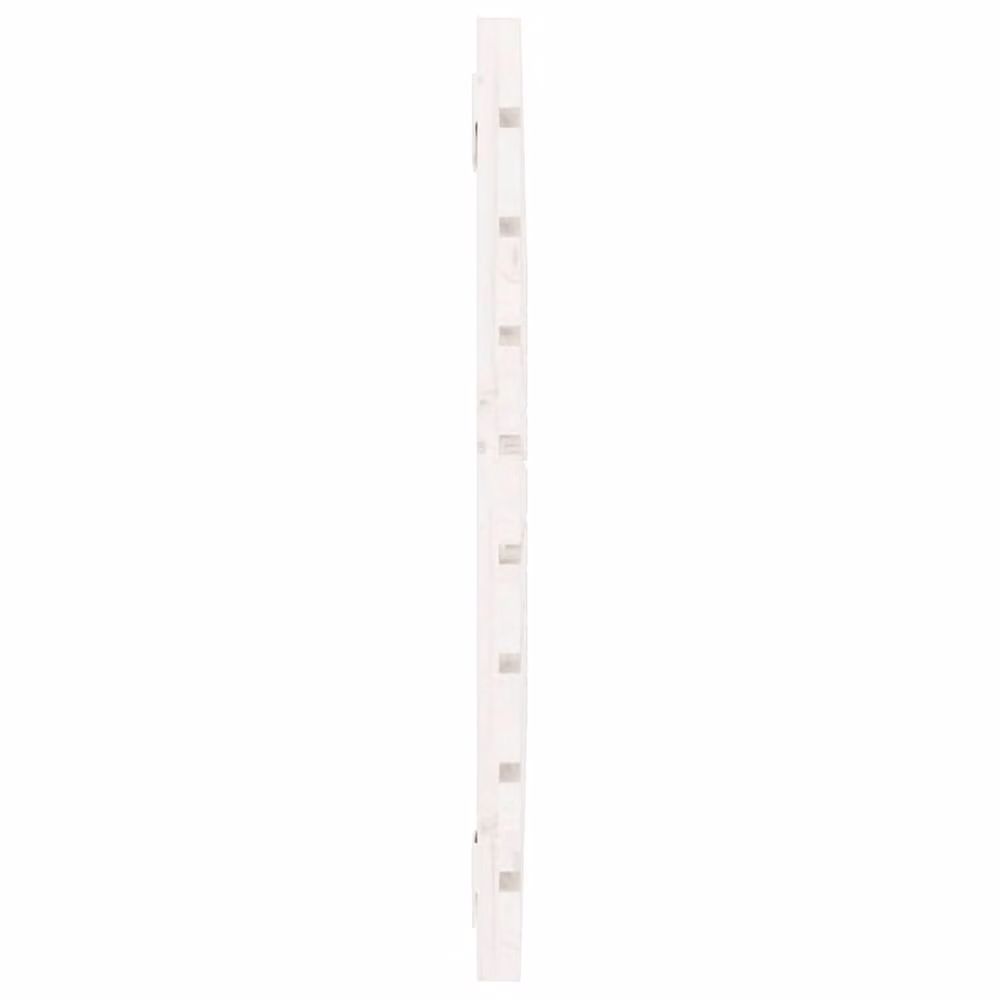 Berkfield Home White Solid Wood Pine Wall Headboard W/D/H: 96 x 3 x 63 cm – 2