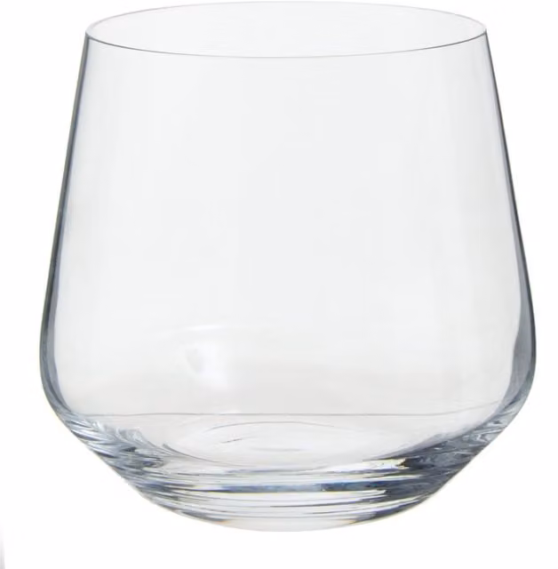 Orsina Set of 4 Lead Free Crystal Glass Tumblers, Transparent