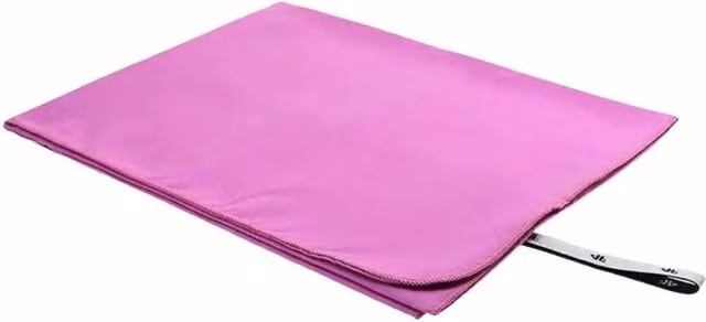 4F U054 Pink Microfibre Quick-Drying Unisex Towel with Hanging Loop