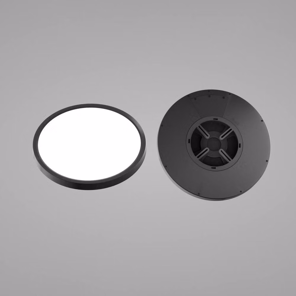Netlighting Calvi Round LED Flush Ceiling Light, Black, Diameter: 48 cm – 2