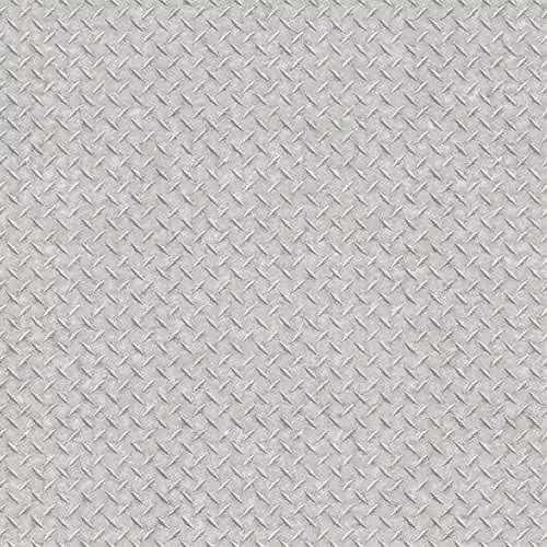 Galerie G45175 Steampunk Geometric Industrial Non-Woven Wallpaper in Silver and Grey