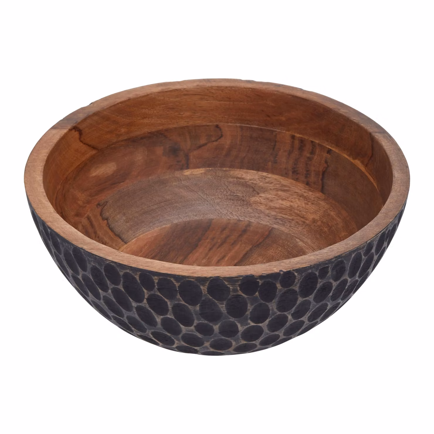 Orsina Kara Small Wooden Bowl in Black or Grey – 2