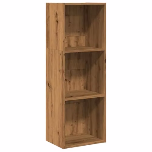 vidaXL Modern Bookcase in Artisan Oak Brown, MDF, W/D/H: 40 x 30 x 114 cm