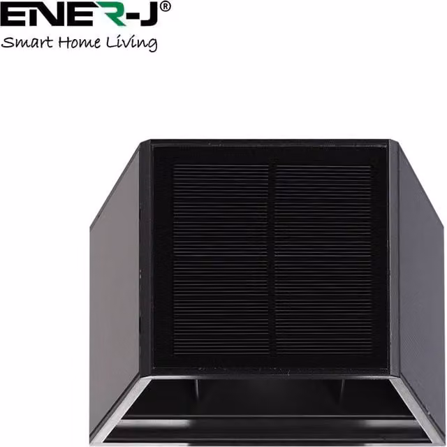 ENER-J Solar Up-Down Wall Lights in White, Diameter: 25 cm, Height: 19 cm – 1