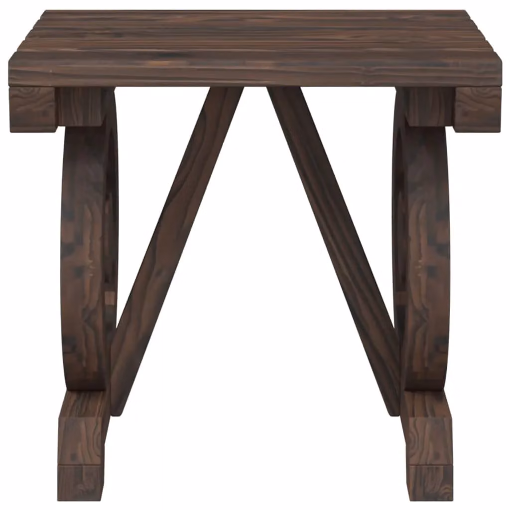 Berkfield Home Garden Footstool in Brown, Solid Wood, W/D/H: 40 x 36.5 x 38.5 cm – 4