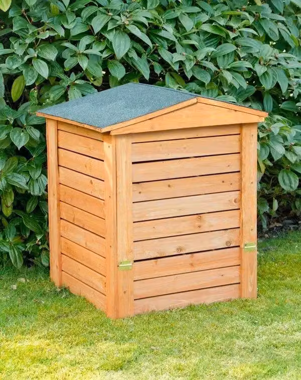Primrose Wooden Garden Composter with Hinged Lid, 288L, Brown, W/D/H: 60 x 60 x 60 cm – 3