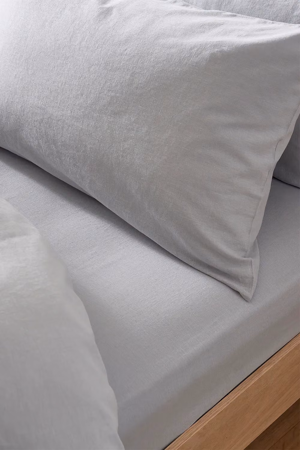 Martex Touch of Linen Double Fitted Sheet in Blue, 140 x 200 cm – 3