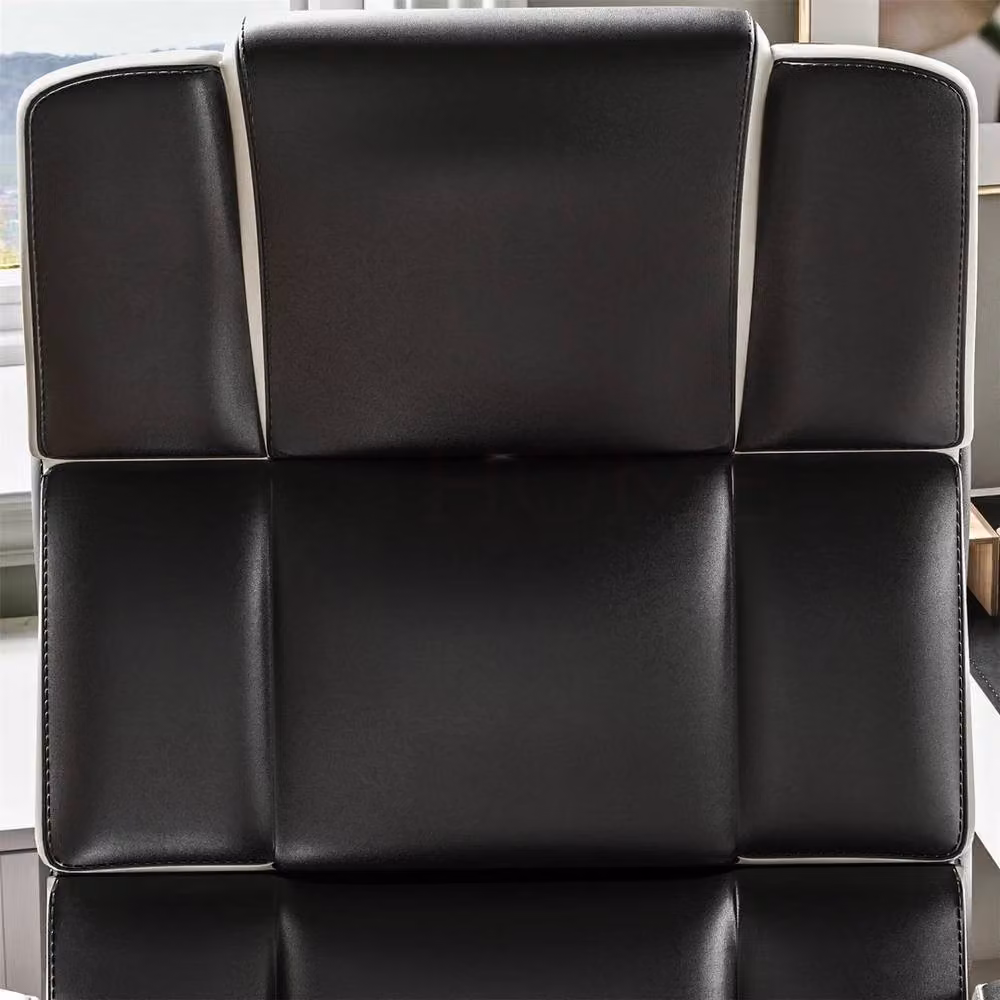 EONLION Black Faux Leather Swivel Gaming and Home Office Chair with Headrest and Armrests – 5