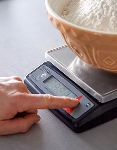Taylor Black Stainless Steel Digital Kitchen Scales with Tare Function and 5kg Capacity – 4