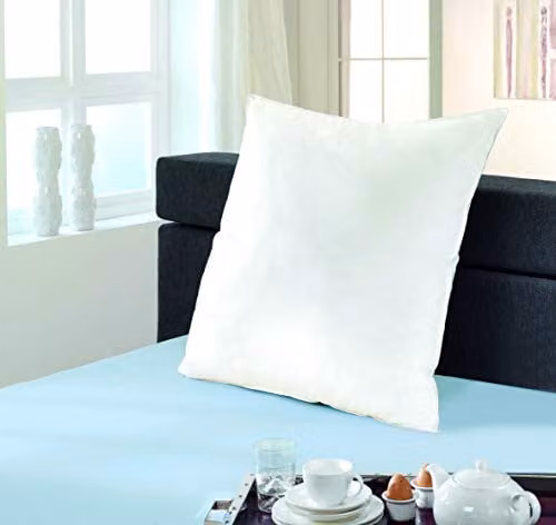 Surrey Down White Duck Feather and Down Square Pillow for Adults