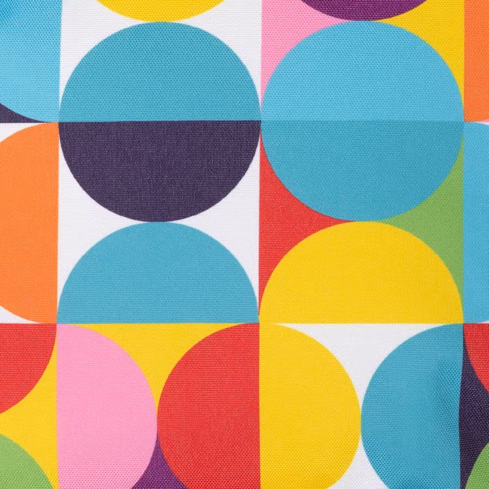 ICON Circular Geo Cushion, Aqua Blue and Multicolour, W/D/H: 43 x 43 x 43 cm – 3