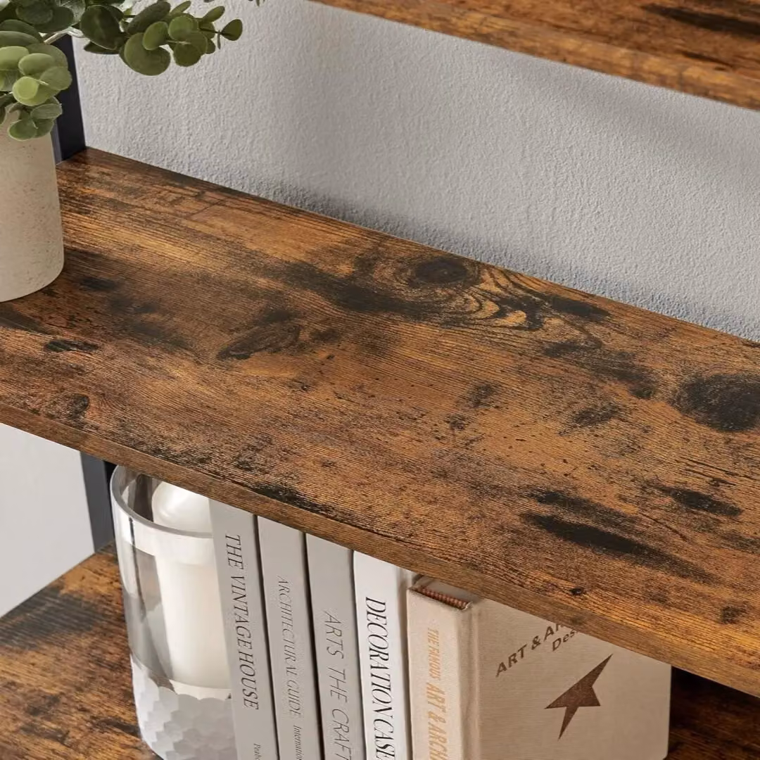 VASAGLE 6 Tier Industrial Kitchen Standing Storage Shelf with Steel Frame in Brown and Black – 4