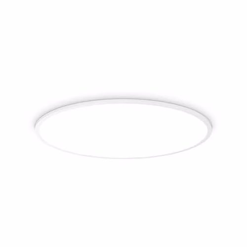 Ideal Lux Fly 90cm Round LED Semi Flush Ceiling Light in White, 3000K Warm White, IP40