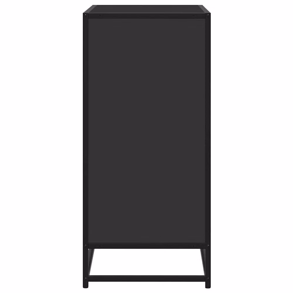 Berkfield Home Industrial Sideboard in Black, MDF and Metal, W/D/H: 68 x 35 x 76 cm – 4