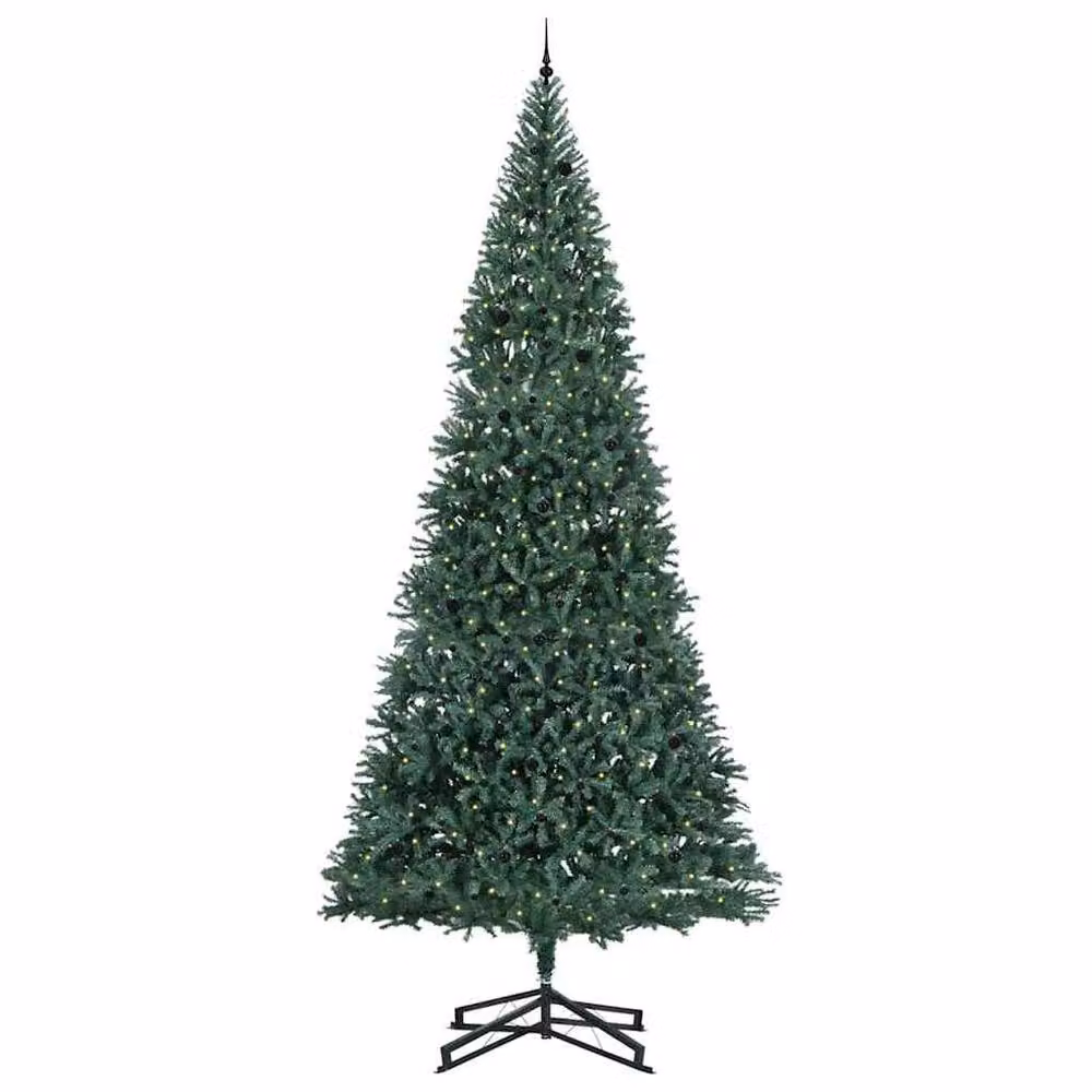 Berkfield Home Pre-lit Artificial Christmas Tree with Ball Set, Green, 500 cm – 3