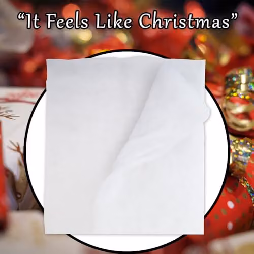 VFM e-Store Christmas Snow Blanket Decoration in White, W/D/H: 100 x 50 x 50 cm – 4