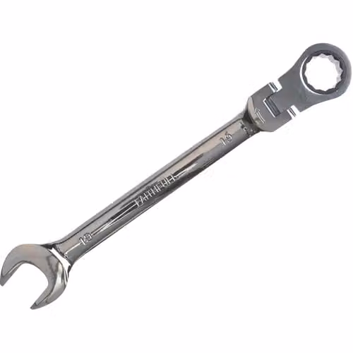 Faithfull Flex Head Ratchet Combination Spanner, 30mm, Silver, Chrome Vanadium