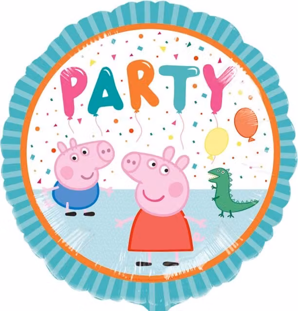Peppa Pig Round Multicolour Party Foil Balloon