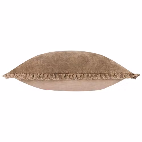 Yard Bertie Square Cotton Velvet Cushion in Brown, W/D/H: 45 x 45 x 45 cm – 3