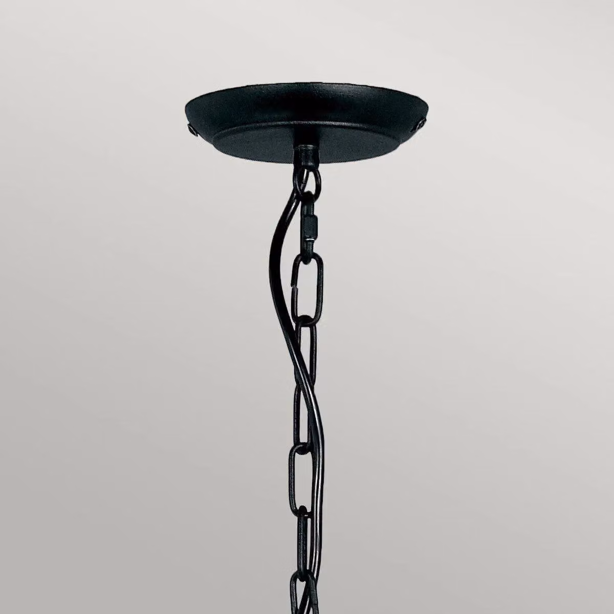 Netlighting Artisan 5 Light Classic Ceiling Chandelier in Black with Glass and Metal Details, E14 – 2