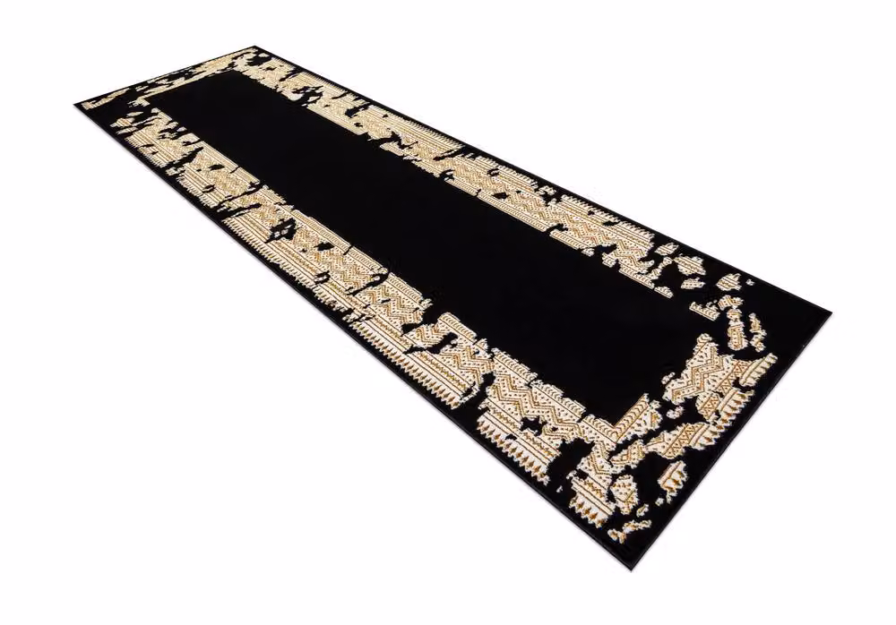 RugsX Allure Geometric Modern Runner in Black, W: 80 cm, L: 250 cm – 4