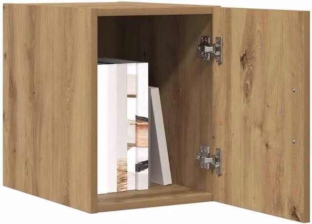 Berkfield Home Artisan Oak Wall Cabinet in Brown, W/D/H: 30 x 42.5 x 40 cm – 1