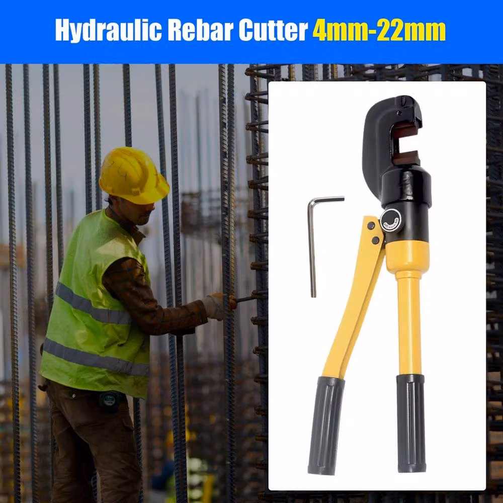 SPETLEK 13 Ton Hydraulic Steel Cutter Tool, 4-22mm, Yellow, W: 520 mm – 4