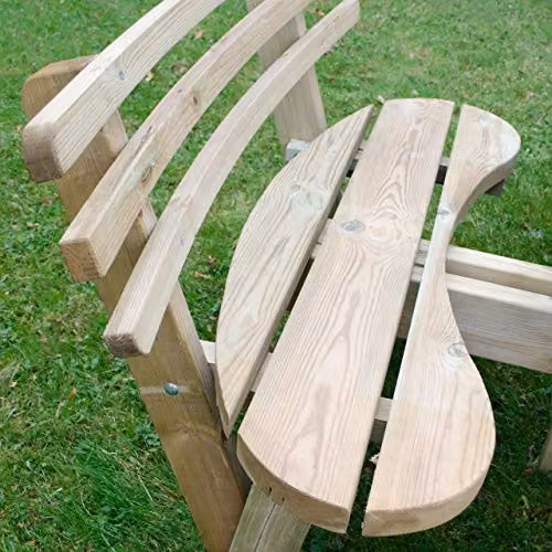Forest Garden Circular Picnic Table with Seat Backs in Brown, 246 cm – 3