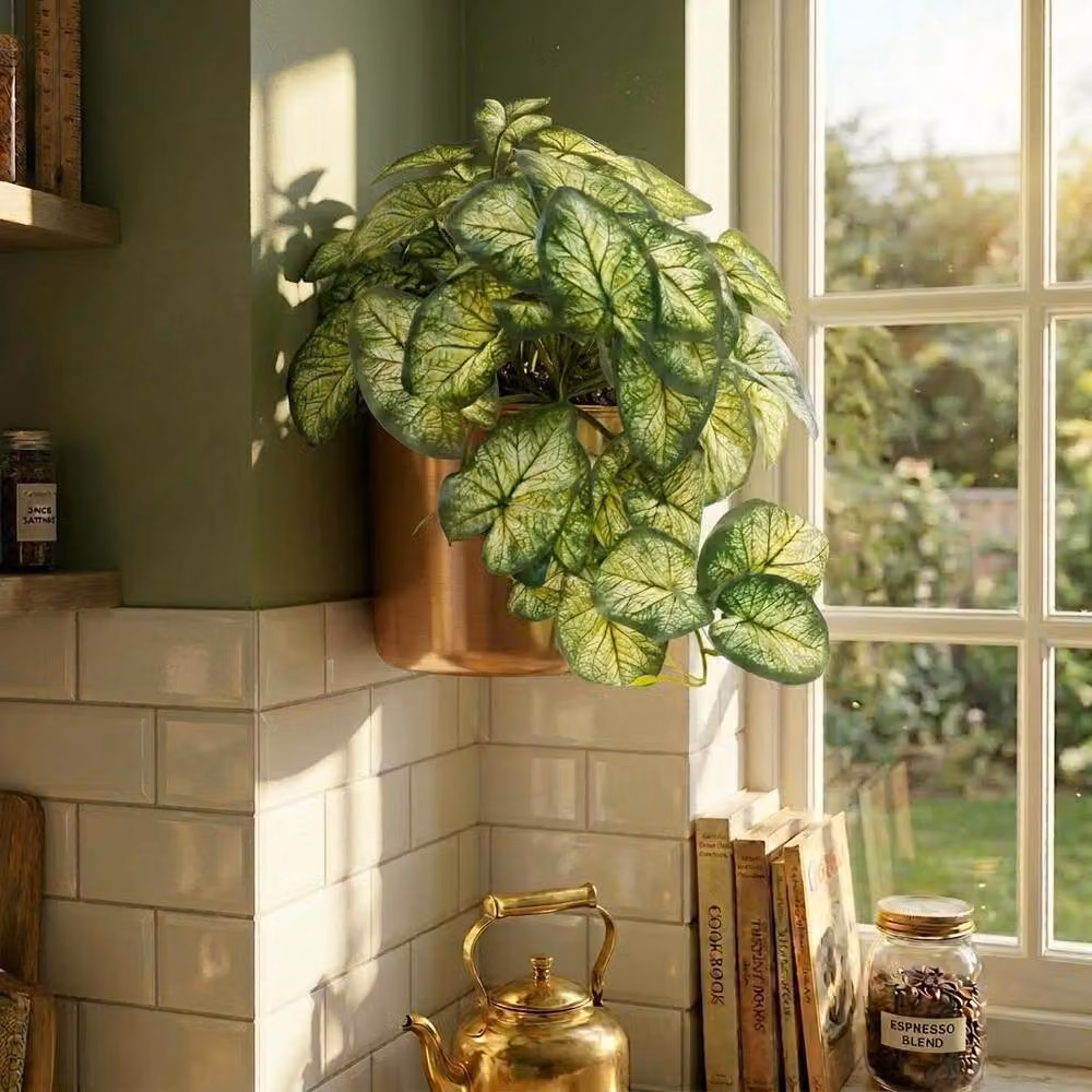 Leaf UK Artificial Hanging Heart Leaf Plant in Green – 3